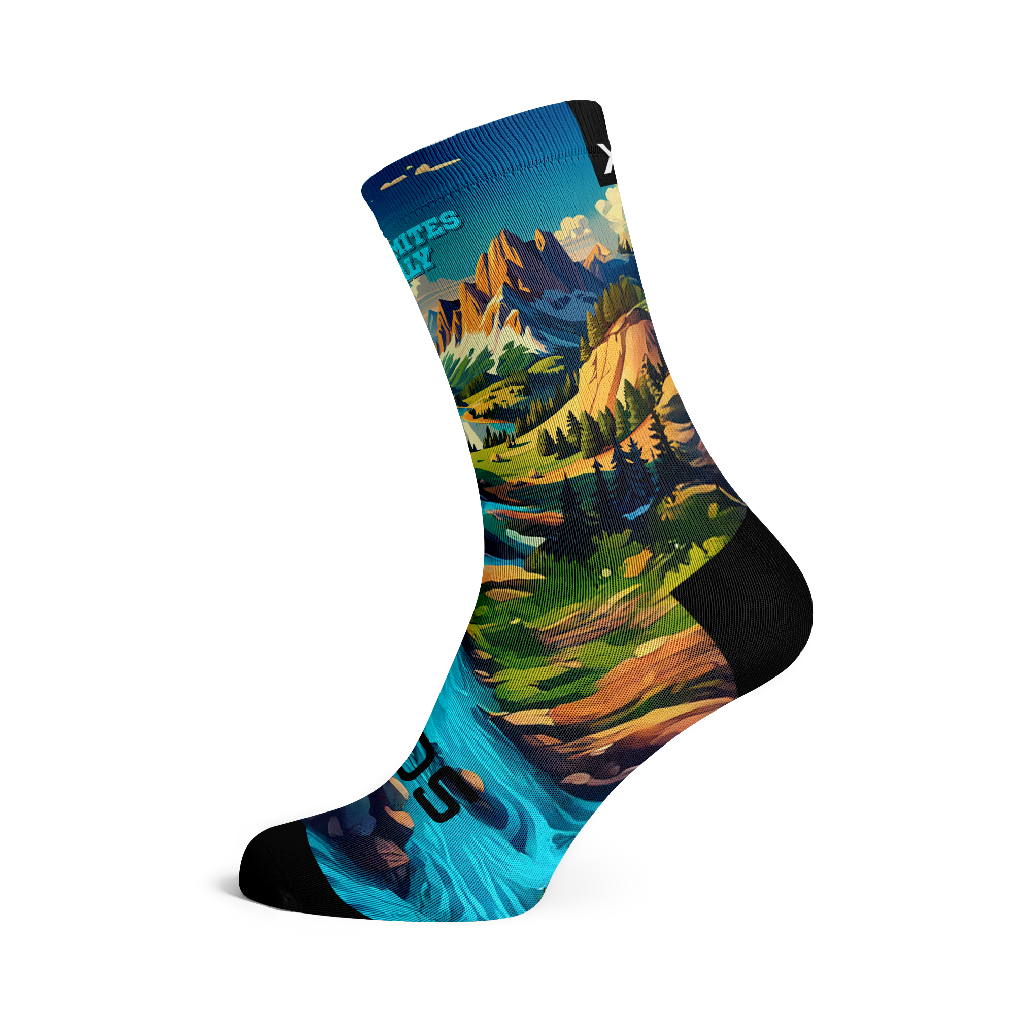 Dolomites River Crew Socks