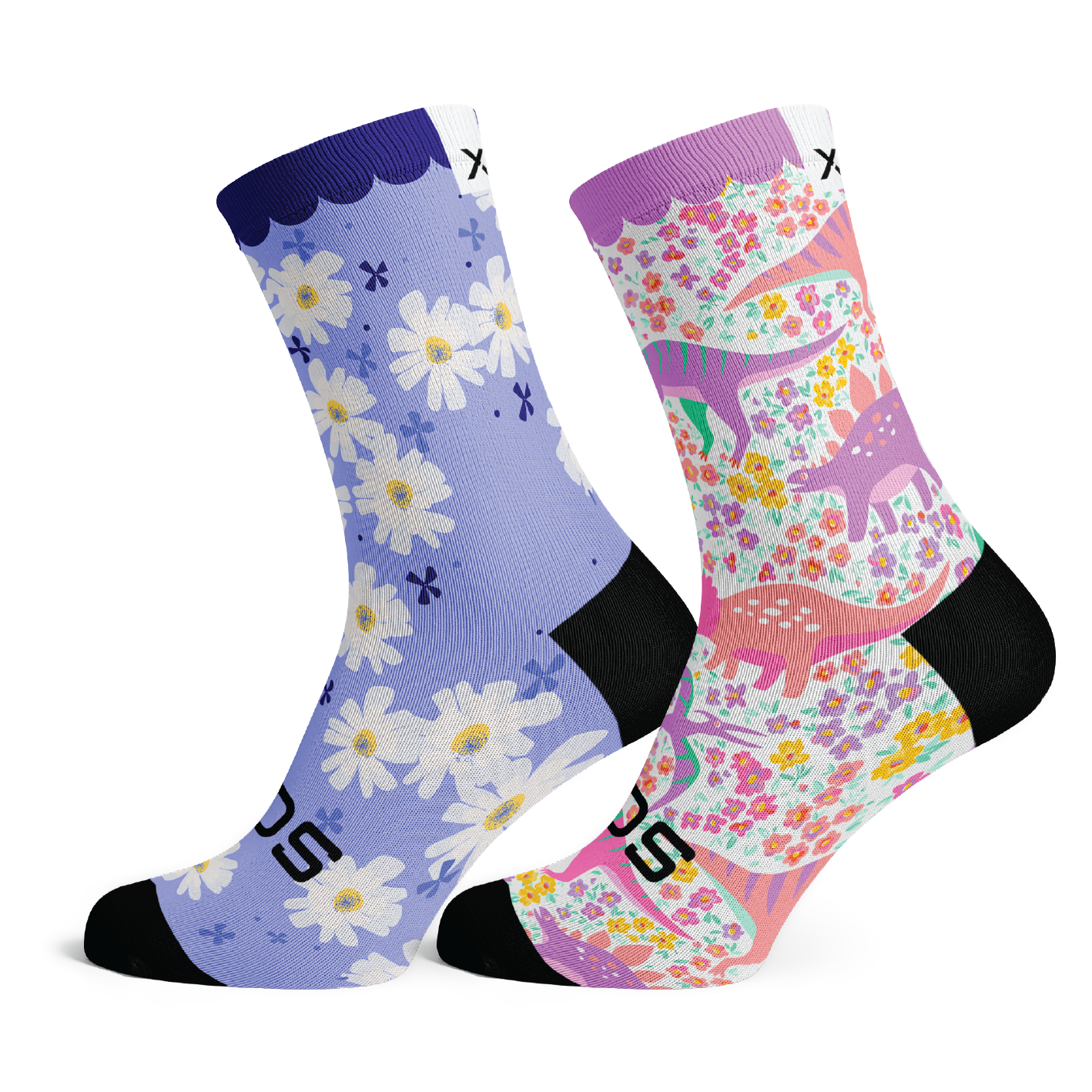 Garden Fairy & Wonderland Kids Crew Socks Combo