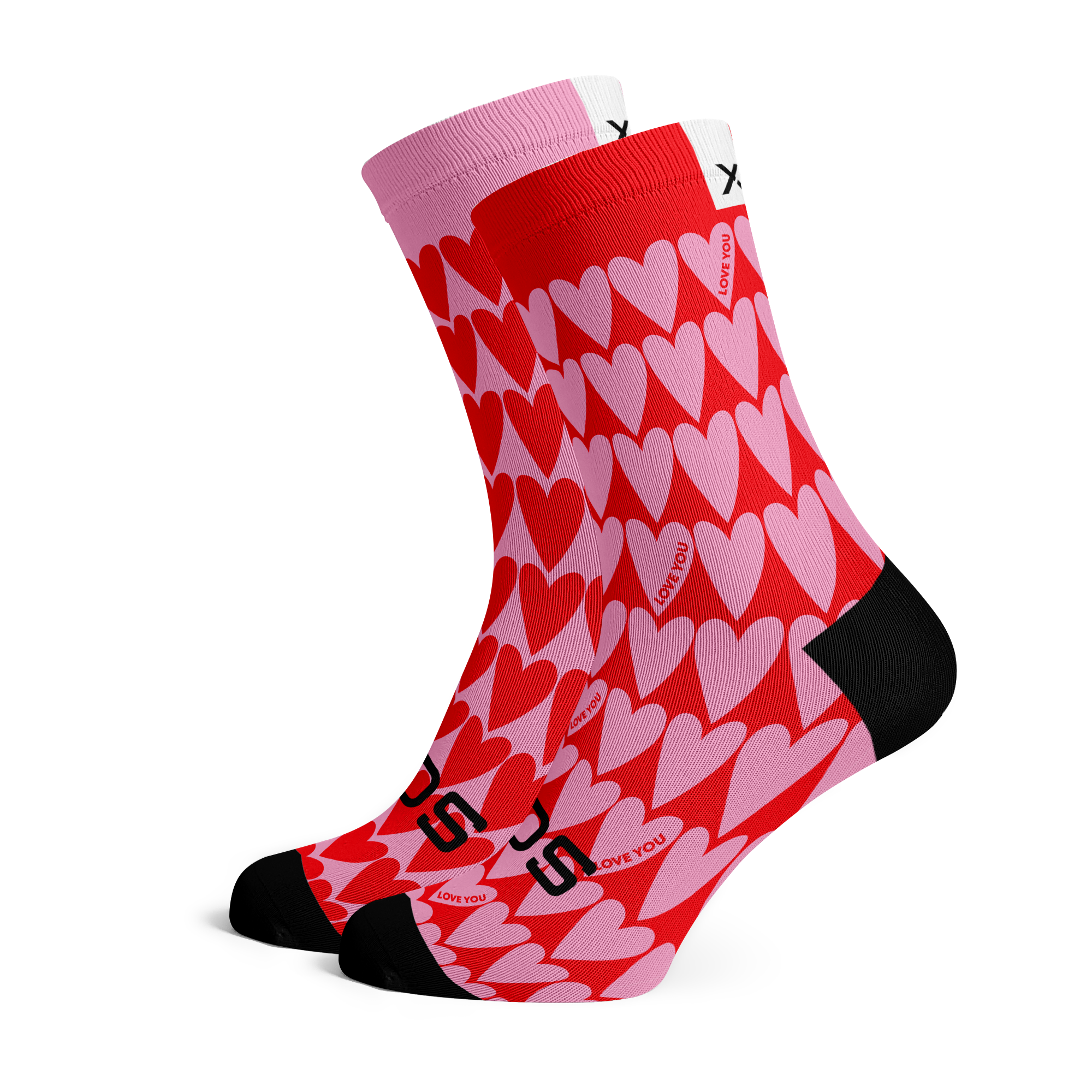 Hearts Crew Socks