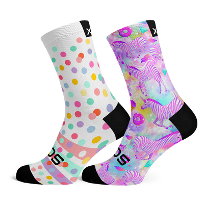 Africorn & Dots Kids Crew Socks Combo