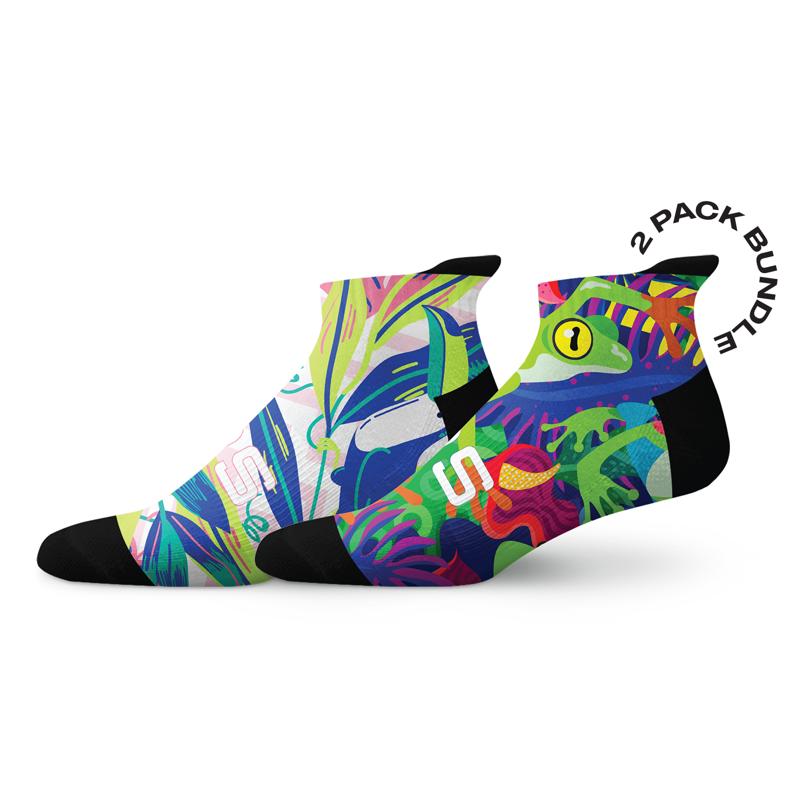 Birds & Frogs Tab Socks Combo