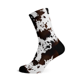 Cow Print Crew Socks
