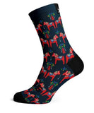 Dala Horses Navy Socks