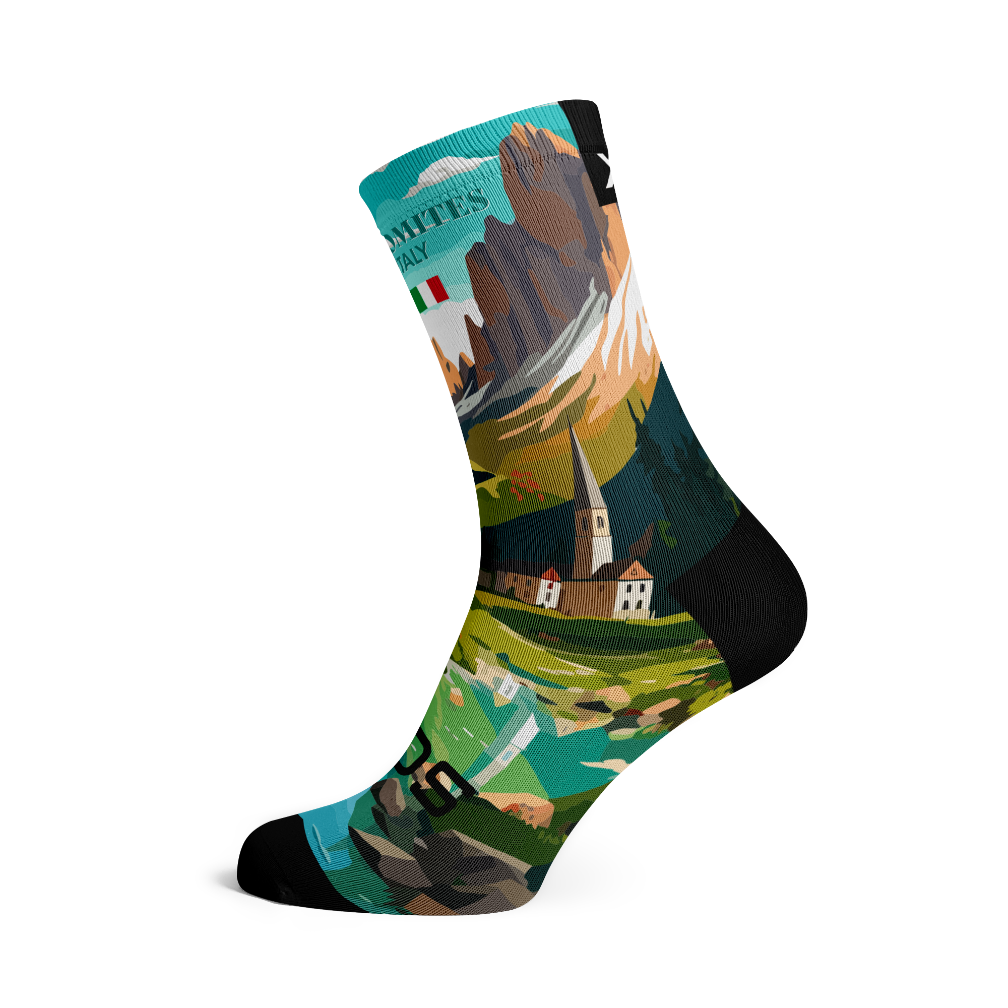 Dolomites Italy Crew Socks
