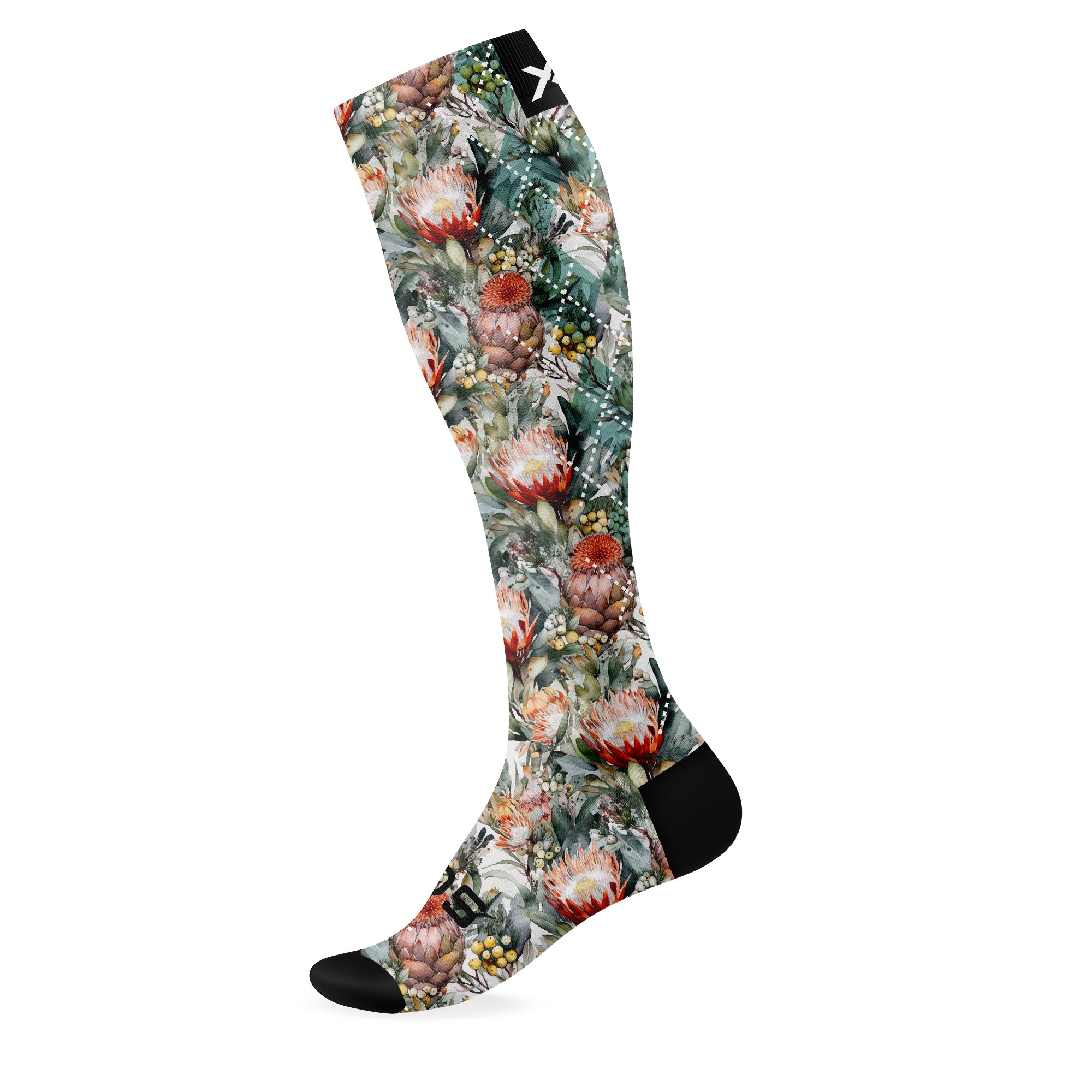 Protea Garden Knee High Socks
