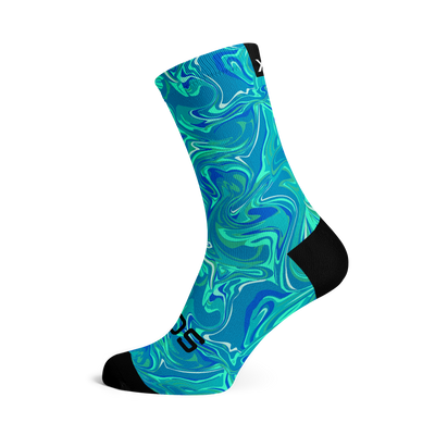 Marmorblaue Socken
