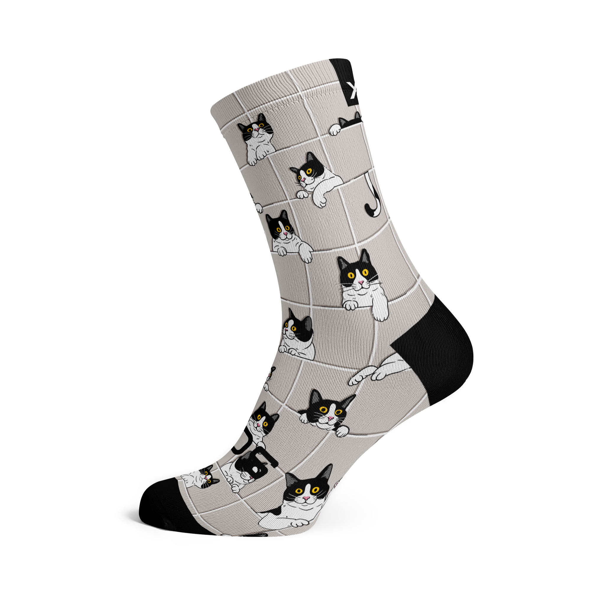 Peekaboo Paws Crew Socks