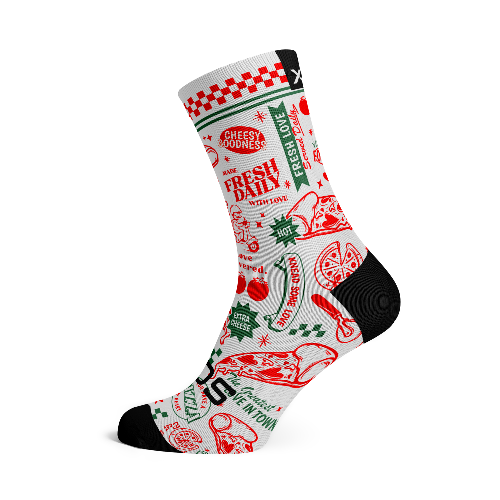 Pizza My Heart Crew Socks