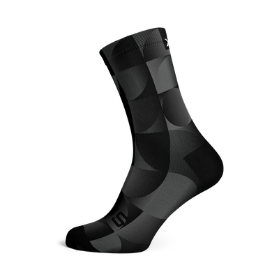 Solid Charcoal Crew Socks