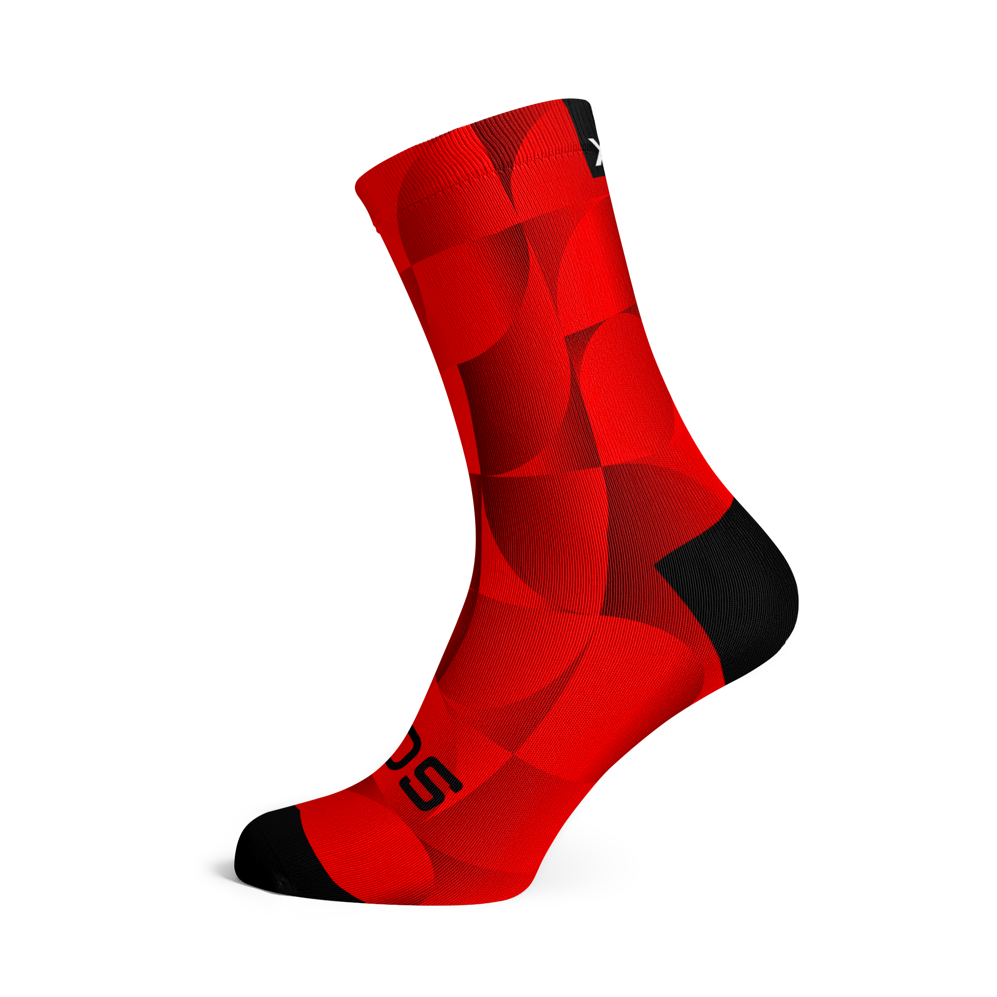 Solid Red Crew Socks
