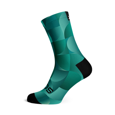 Solid Teal Crew Socks