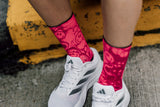 Neon Slide Pink Socks