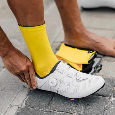 Slight Yellow Crew Socks