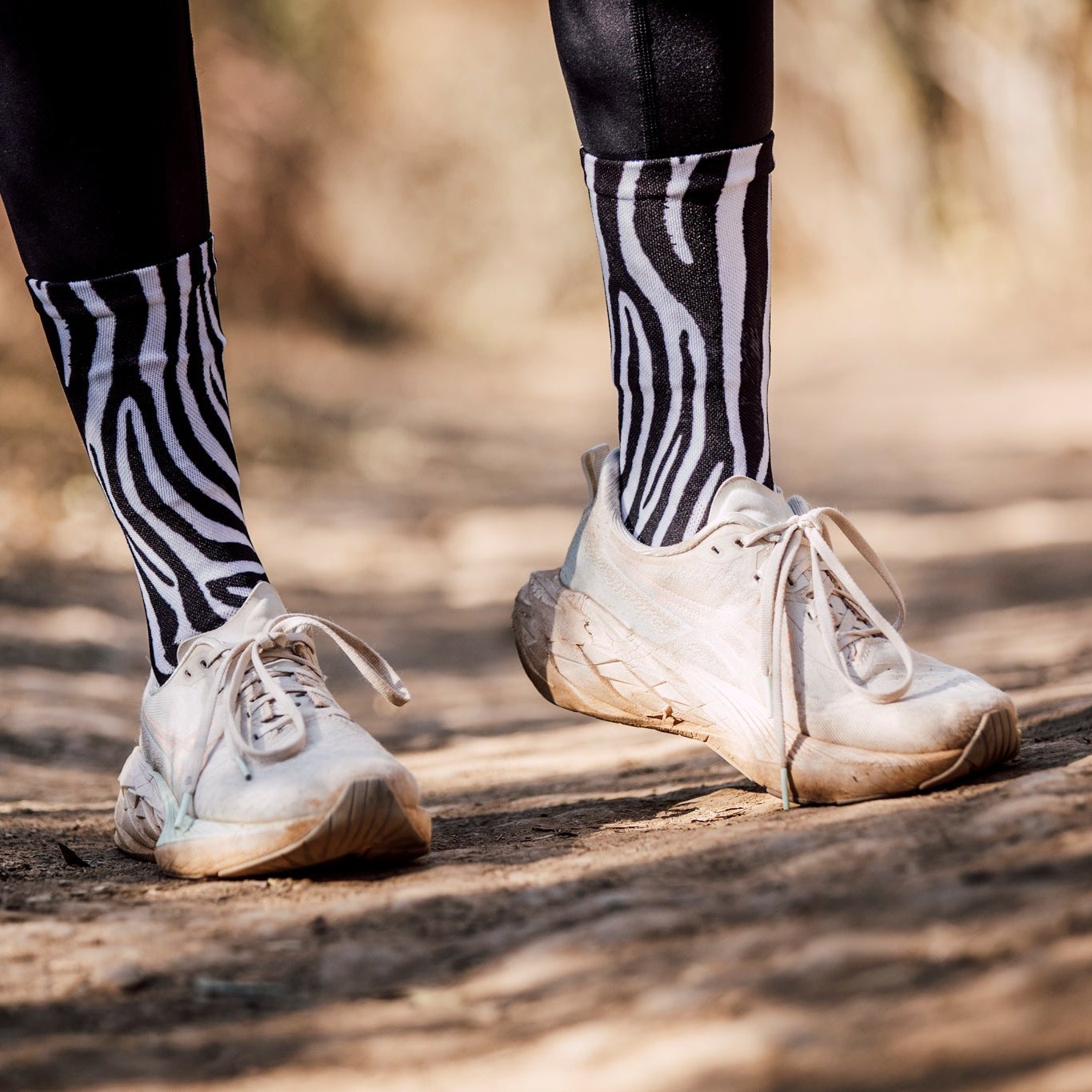 Zebra Crew Socks